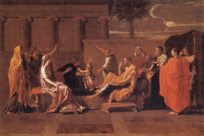 Nicolas Poussin Moses Trampling on the Pharaoh's Crown china oil painting image